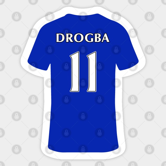Drogba Jersey Chelsea Sticker TeePublic